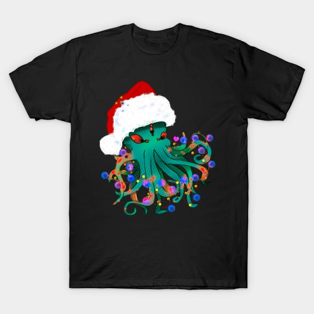 Santa Cthulhu, Bad lights T-Shirt by 1anioh